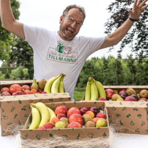 Obstkiste zur Probe