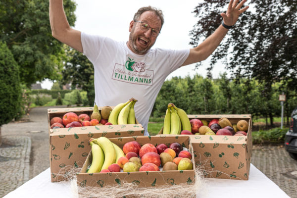 Obstkiste zur Probe